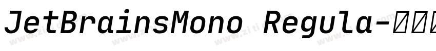 JetBrainsMono Regula字体转换